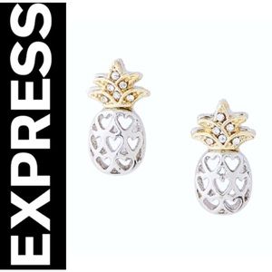 EXPRESS Pineapple Stud Earrings! NWOT!